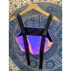 Reflective Bustier Top Top multicolor